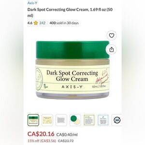 Axis-Y Dark Spot Correcting Glow Cream
